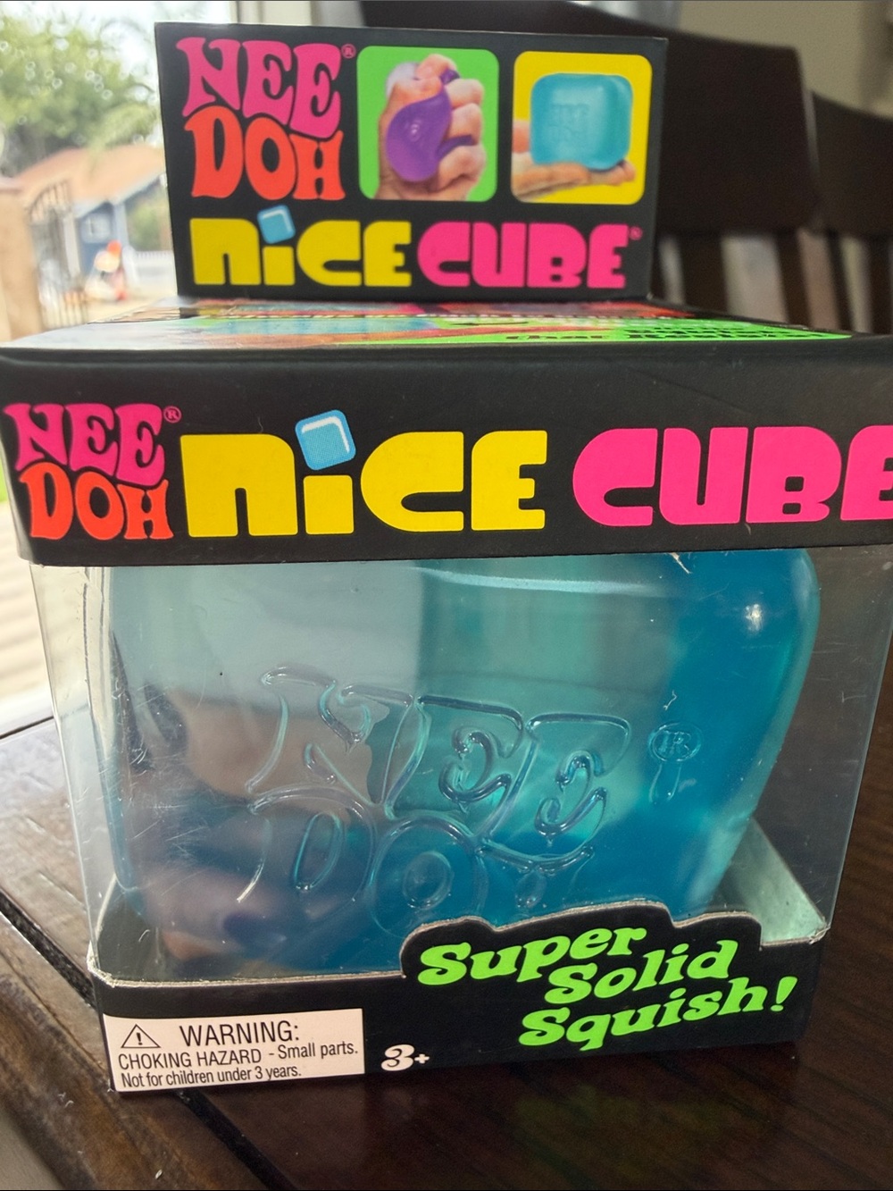 NIB NeeDoh Nice Cube Blue